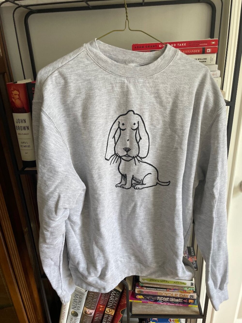 Quiet Life Dog Crewneck Sweatshirt (Medium - M) Grey